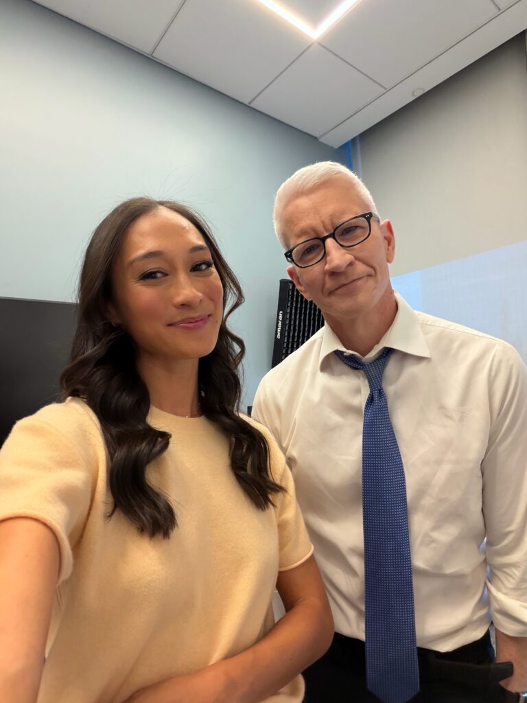Kalina Silverman and Anderson Cooper